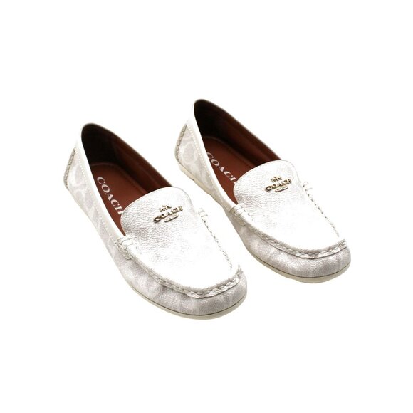 Coach Shoes - COACH White Loafers